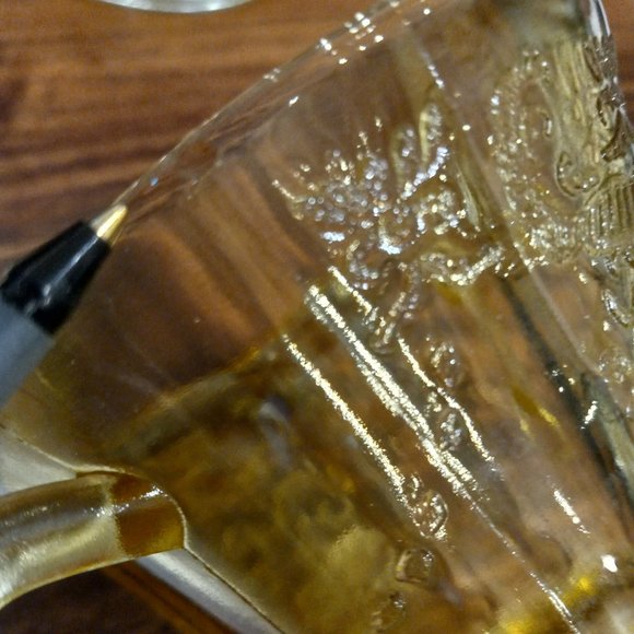 Vintage Federal Glass Recollection Madrid Amber Glass Dinner Plate Sugar Bowl - Picture 14 of 14